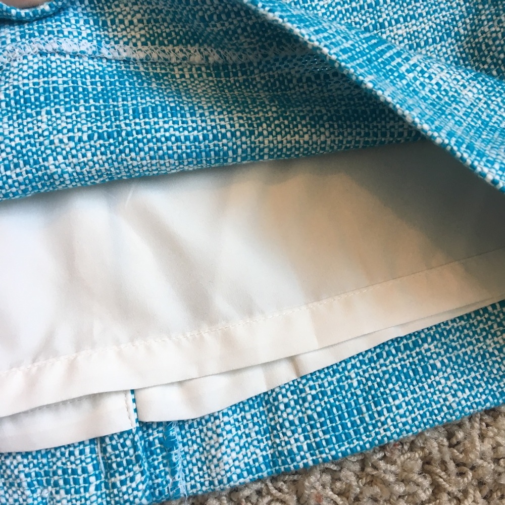 Banana Republic Blue Tweed Pencil Skirt 0P - Picture 4 of 8